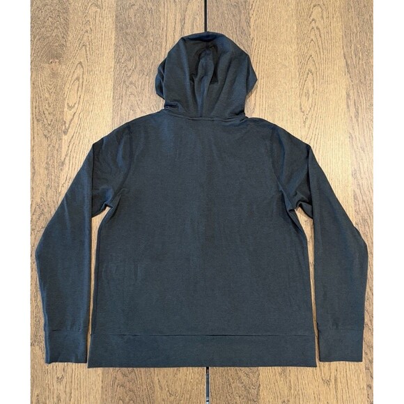 Vouri Halo Performance Zip Up Hoodie Jacket Women’s Sz L Heather Charcoal Gray - Picture 2 of 9